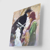 Horloge Carrée Couverture internationale de Hearst, Alphonse Much (Angle)