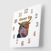 Horloge Carrée Cover Up Wall Clock (Angle)