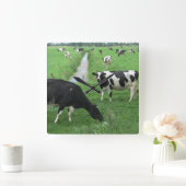 Horloge Carrée Cow Clock (Maison)