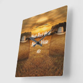 Horloge Carrée Cowboy (Angle)