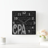 HORLOGE CARRÉE CPA (Maison)