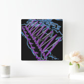 HORLOGE CARRÉE CRANE OPERATOR US MAP NEON LOOK CRAWLER CRANE (Maison)