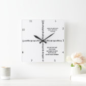 HORLOGE CARRÉE CREATE YOUR   CLOCK SQUARE WALL (Maison)