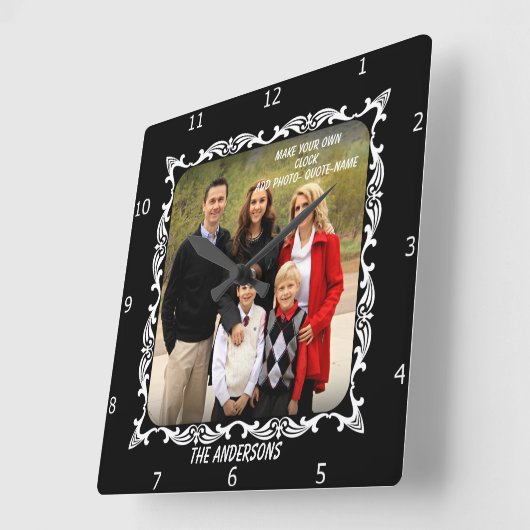 HORLOGE CARRÉE CREATE YOUR OWN (Angle)