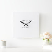 Horloge Carrée Create Your Own white  (Maison)