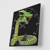 Horloge Carrée Creator Snake Green (Angle)