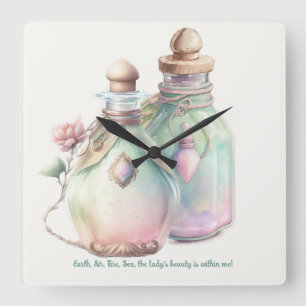 Horloge Carrée Créez vos propres bouteilles de parfum