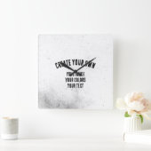 Horloge Carrée Créez votre propre (Maison)