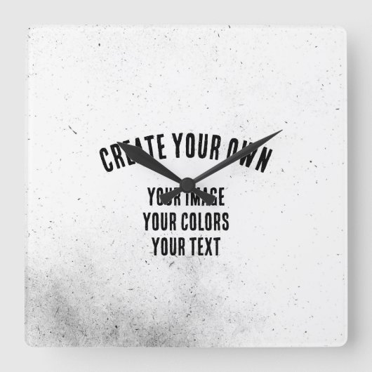 Horloge Carrée Créez votre propre (Recto)