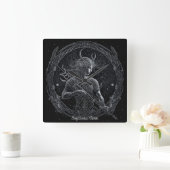 Horloge Carrée Créez votre propre astrologie mystique Sagittarius (Maison)