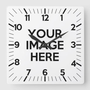 Horloge Carrée Créez votre propre coutume