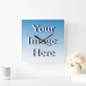 Horloge Carrée 🤍 Créez votre propre Modèle personnalisé (Maison)