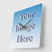 Horloge Carrée 🤍 Créez votre propre Modèle personnalisé (Angle)