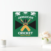 Horloge Carrée Cricket jamaïcain (Maison)