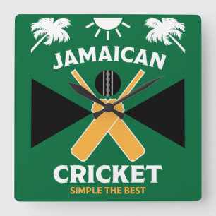 Horloge Carrée Cricket jamaïcain