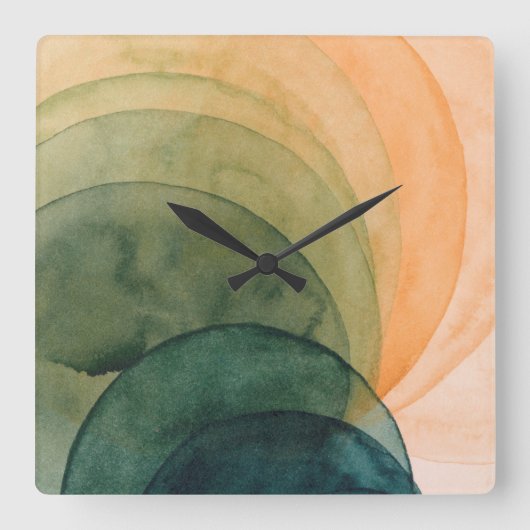 Horloge Carrée Cristal (Recto)