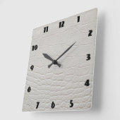 HORLOGE CARRÉE CROCODILE ROCK CLOCK (Angle)