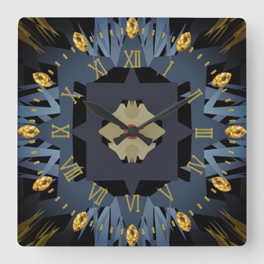 Horloge Carrée croiser (Recto)