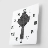 Horloge Carrée Croix celtique (Angle)