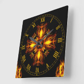 Horloge Carrée Croix Celtique ~ De La Crucible ~ * ~ ~ ~ (Angle)