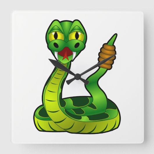 Horloge Carrée Crotte (Recto)