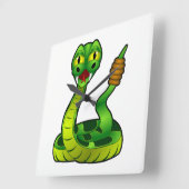 Horloge Carrée Crotte (Angle)