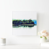 Horloge Carrée cruissailboat wall clock (Maison)