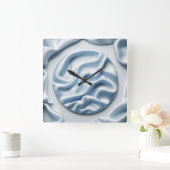 Horloge Carrée crumpled satin (Maison)