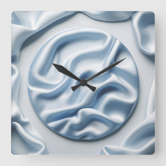 Horloge Carrée crumpled satin