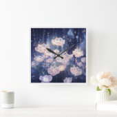 Horloge Carrée Crystal Bloom (Maison)