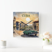 Horloge Carrée Cuba (Maison)