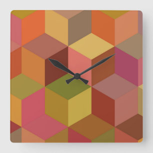 Horloge Carrée Cube II