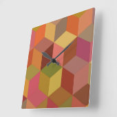 Horloge Carrée Cube II (Angle)