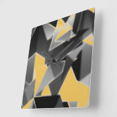 Horloge Carrée Cubisme (Angle)