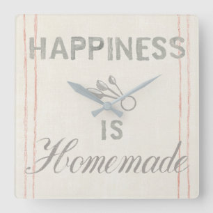 Horloge Carrée Cuisine VIII de Floursack