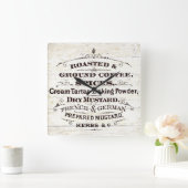 Horloge Carrée Cuisine vintage (Maison)