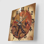 Horloge Carrée Cuisson (Angle)