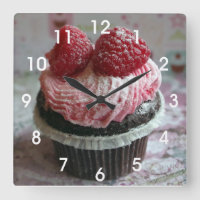 Cupcake aux framboises roses