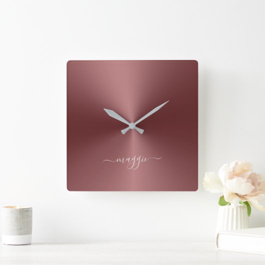 Horloge Carrée Custom (Maison)