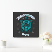 Horloge Carrée Custom and personalized turtle lover gift  (Maison)
