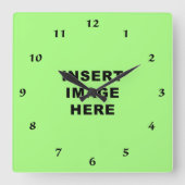 Horloge Carrée Custom Clock (Recto)