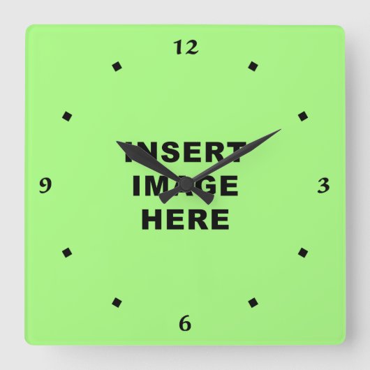 Horloge Carrée Custom Clock (Recto)