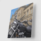 Horloge Carrée Custom Motorbike in Bath. (Angle)