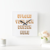 Horloge Carrée Custom Upload Design Product (Maison)