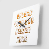Horloge Carrée Custom Upload Design Product (Angle)
