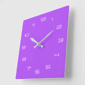 Horloge Carrée Custom Your Colors (Angle)