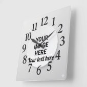 Horloge Carrée Customized Wall Clock (Angle)