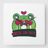 Horloge Carrée Cute (Recto)