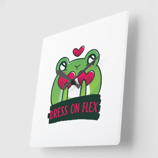 Horloge Carrée Cute (Angle)