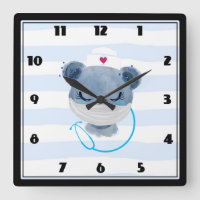 Cute Bear Nurse portant un masque protecteur